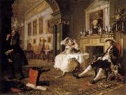 HOGARTH, William Marriage a la Mode:Shortly after the Marriage oil painting on canvas